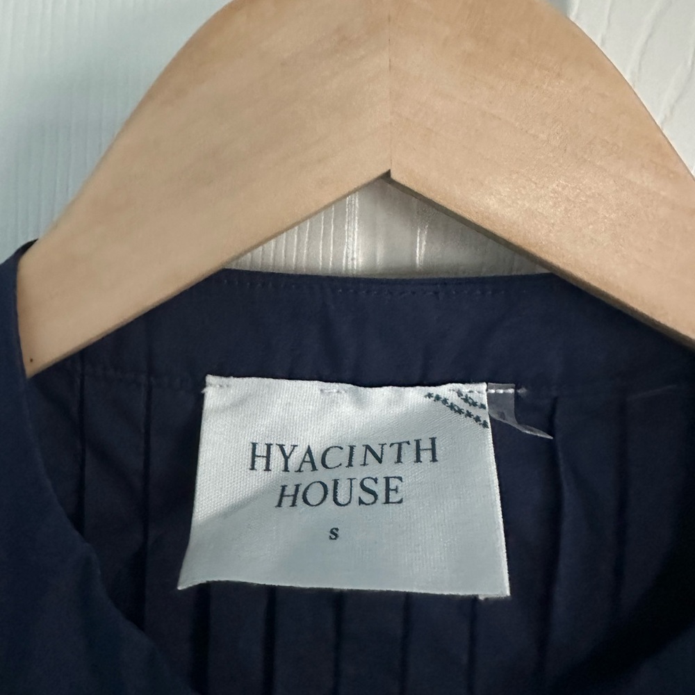 Tuckernuck Hyacinth House Navy Embroidered Weston Mini Dress NWT Small S - Picture 8 of 9